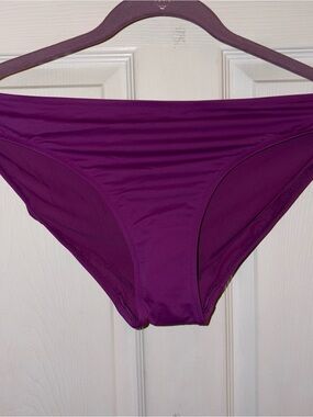 Amazon Essentials Women's L Bikini Bottoms Solid Purple